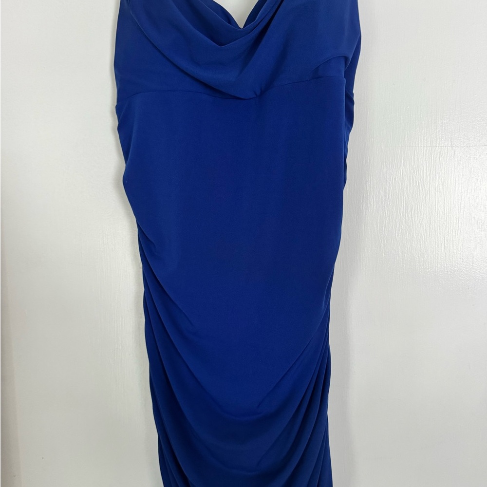 Emerald Sundae Strapless Blue Dress